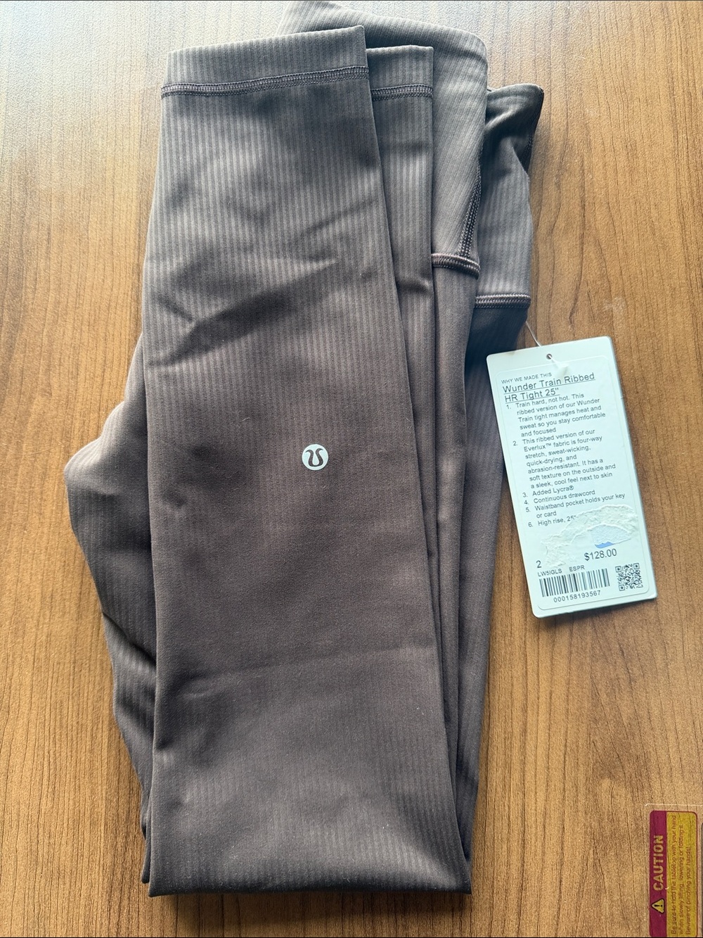 lululemon athletica Wunder Train Ribbed leggings - espresso